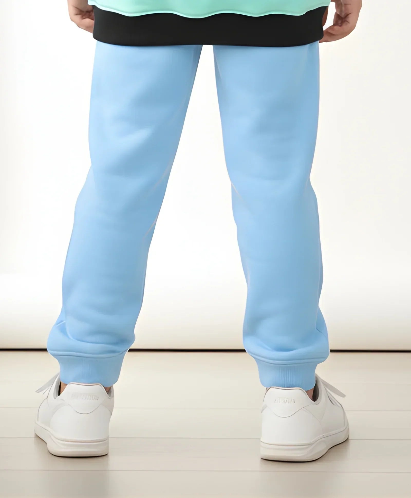 BLUE FLEECE GIRLS JOGGER - BLUE