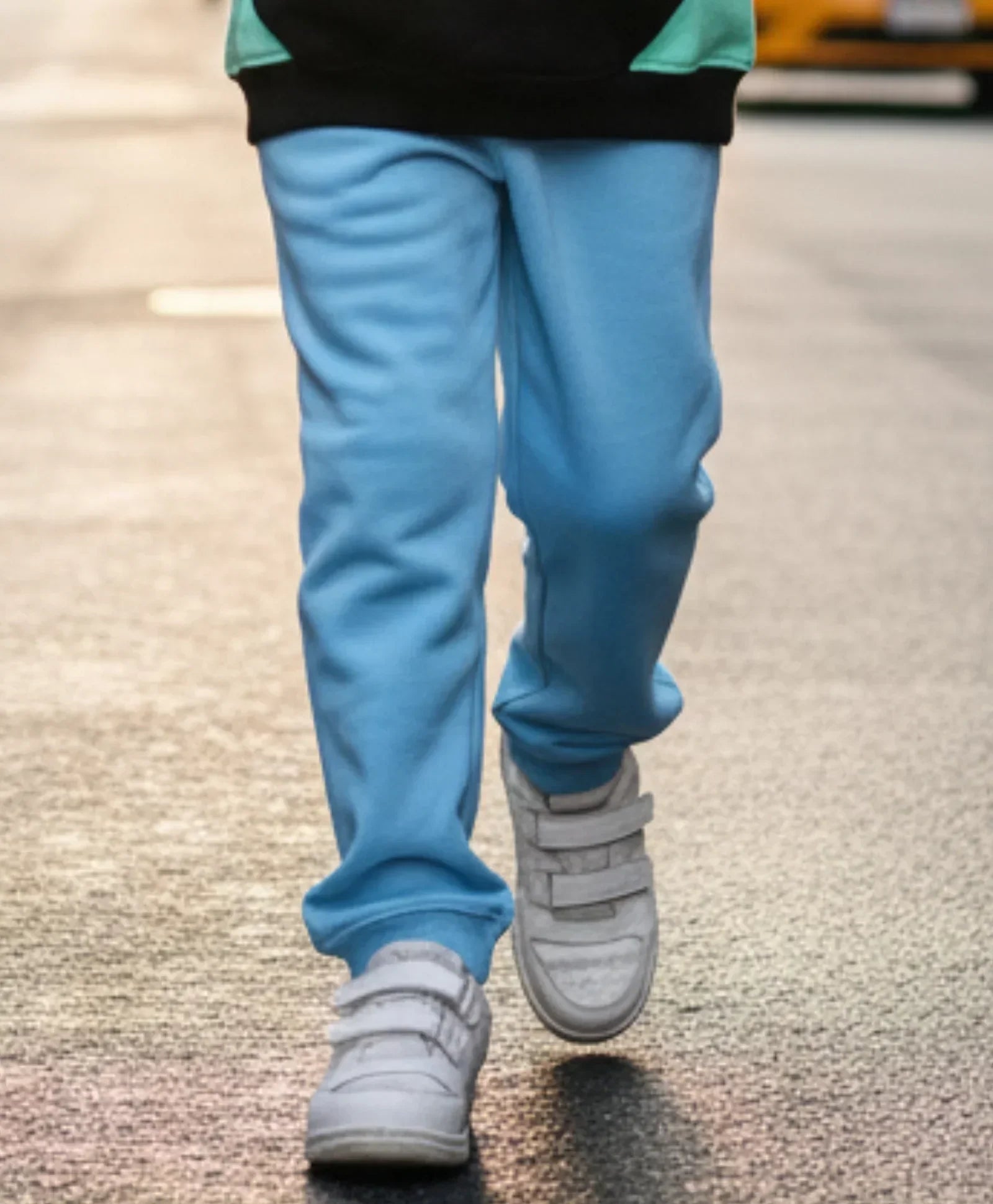 BLUE FLEECE GIRLS JOGGER - BLUE