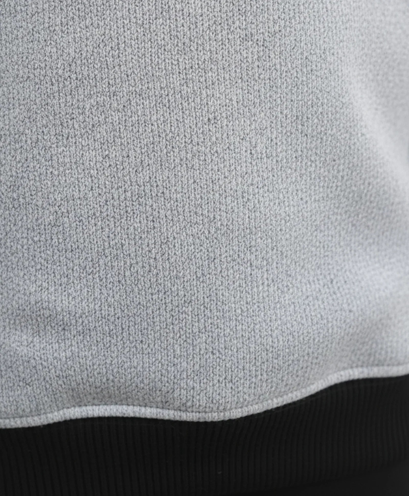 BLACK MELANGE BOYS FLEECE SWEATSHIRT - GREY