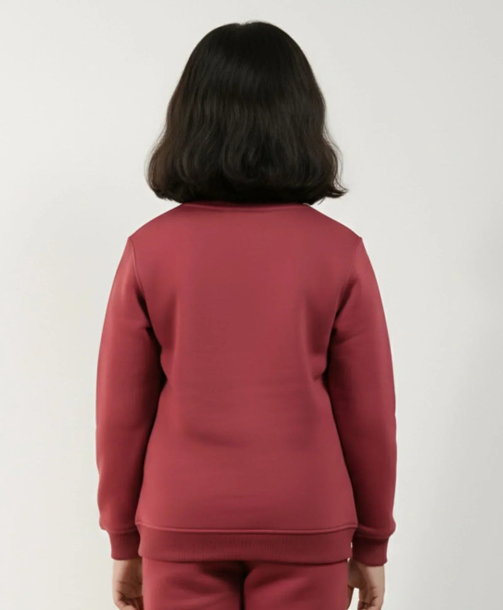 BEYOND BASIC GIRLS FLEECE SWEATSHIRT - WINE