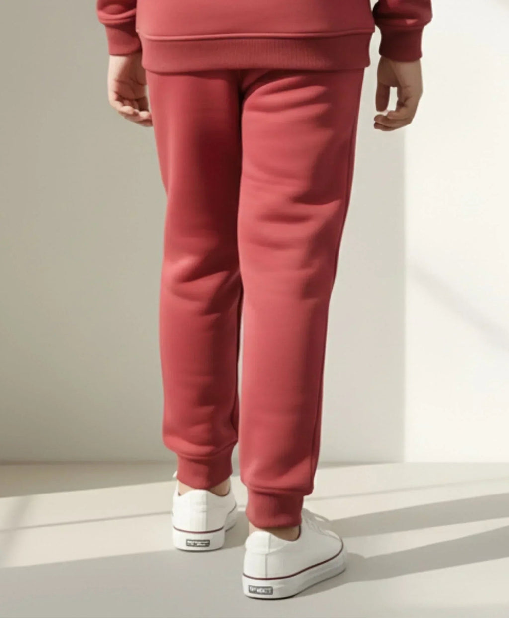 BEYOND BASIC GIRLS FLEECE JOGGER - WINE