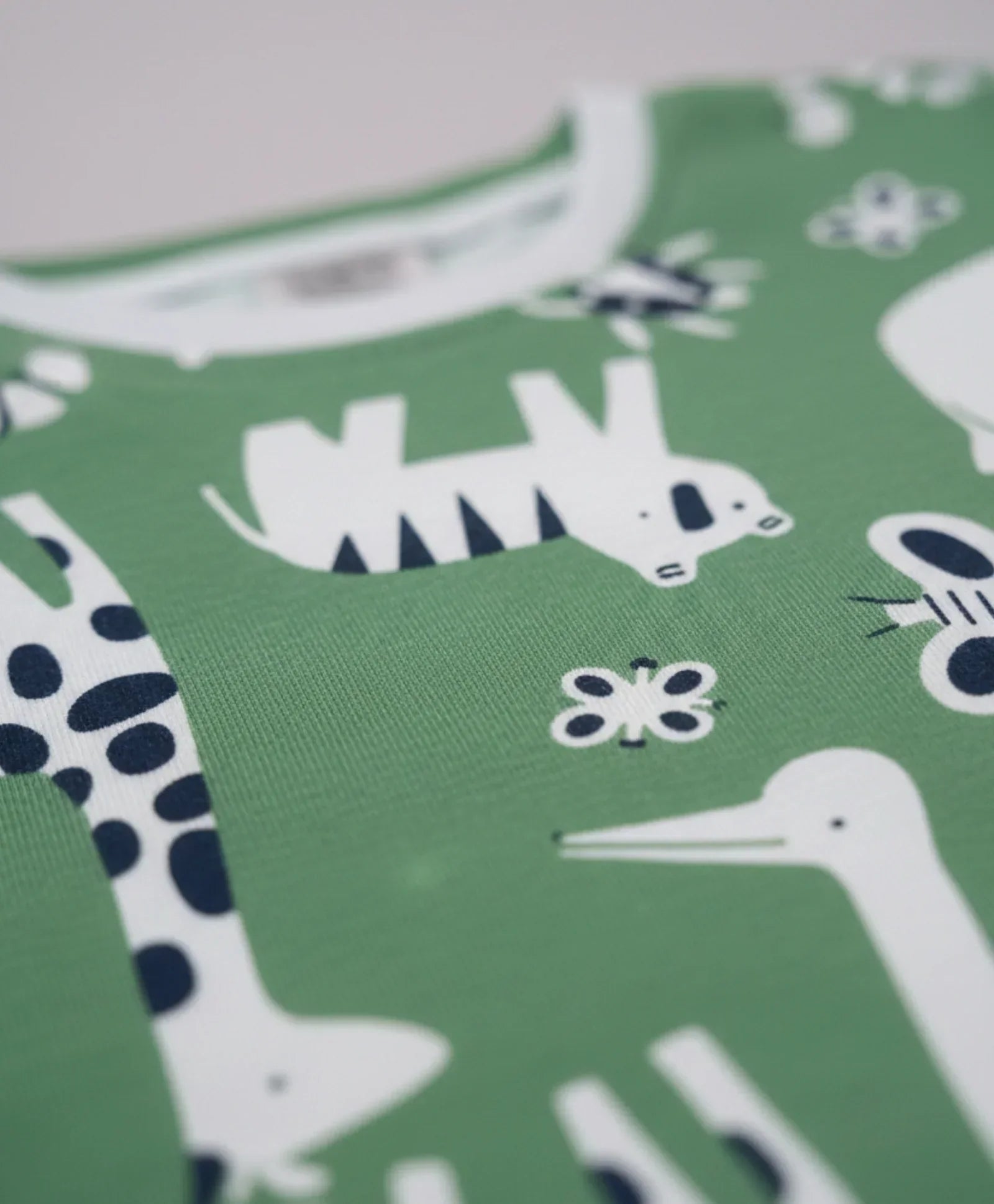 ANIMAL GREEN SHORT SLEEVE PYJAMA SET - GREEN