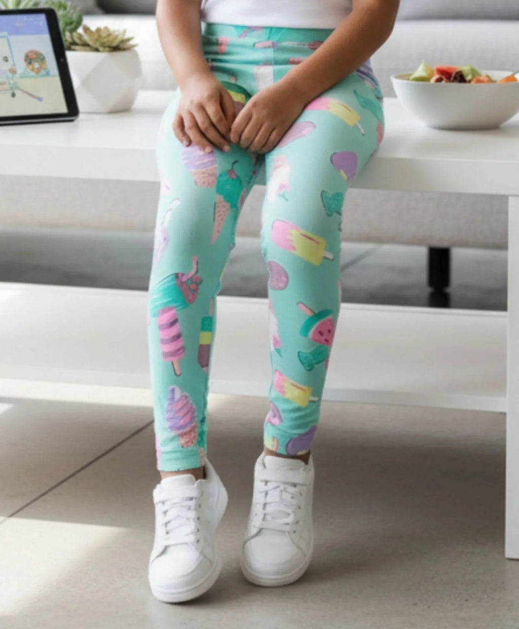 ICECREAM AQUA SUMMER LEGGING - AQUA