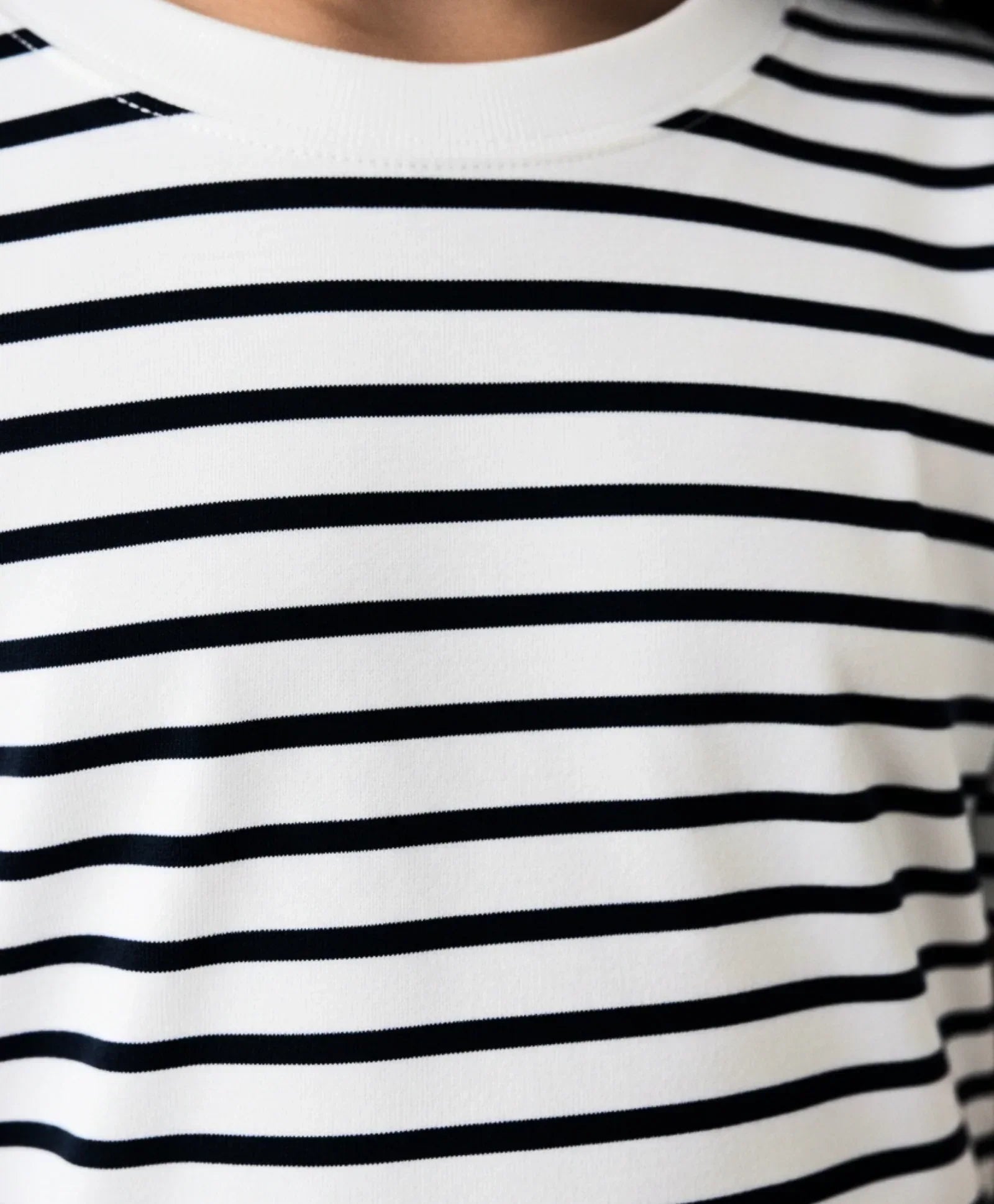 BLACK WHITE STRIPE GIRLS SHORT SLEEVE PYJAMA SET - BLACK/WHITE