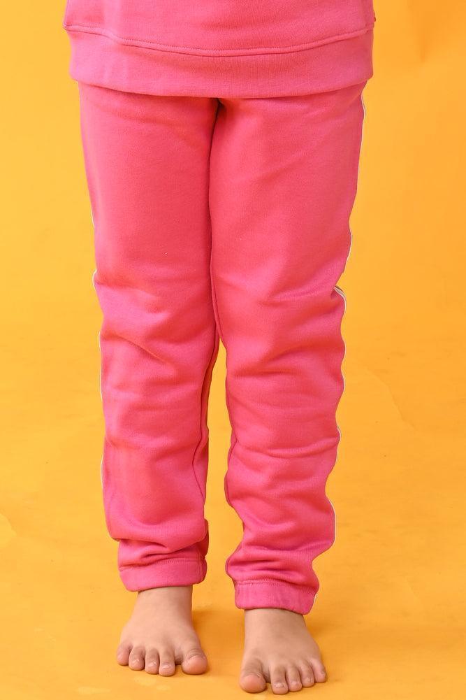FUN PINK FLEECE JOGGER - PINK