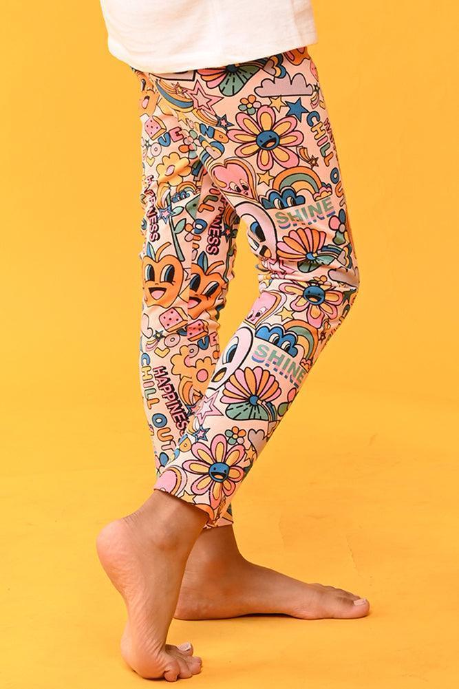 CHILL OUT LEGGINGS - PEACH