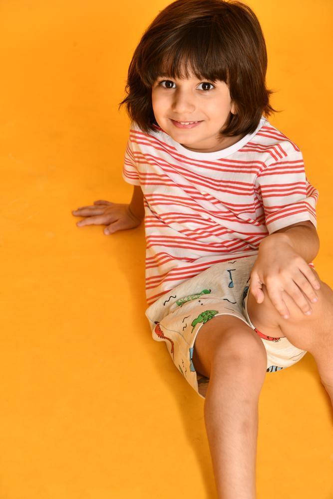 FISH PRINT SHORTS