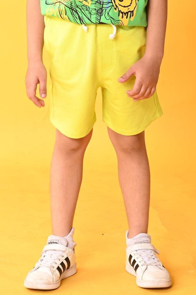 LIME GREEN BOYS SHORTS -GREEN