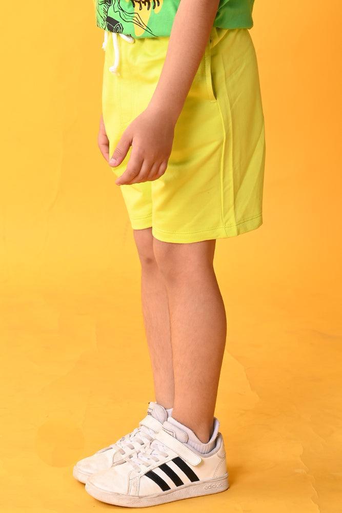 LIME GREEN BOYS SHORTS -GREEN