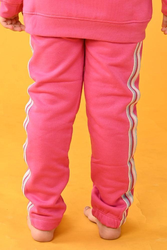 FUN PINK FLEECE JOGGER - PINK