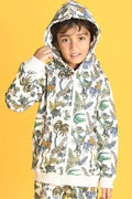 JUNGLE FLEECE HOODIE SWEATSHIRT - GREY