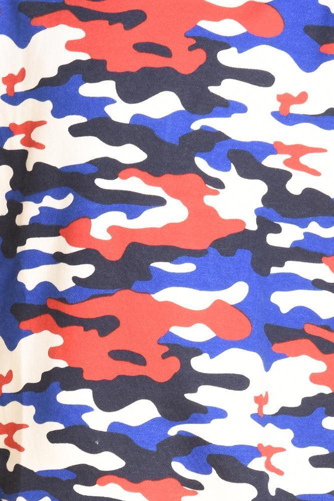CAMOUFLAGE FLEECE BOYS JOGGER - WHITE